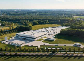 Siemens Mobility buduje pierwsze w Polsce greenfield Centrum Serwisowe dla lokomotyw w Gądkach koło Poznania.